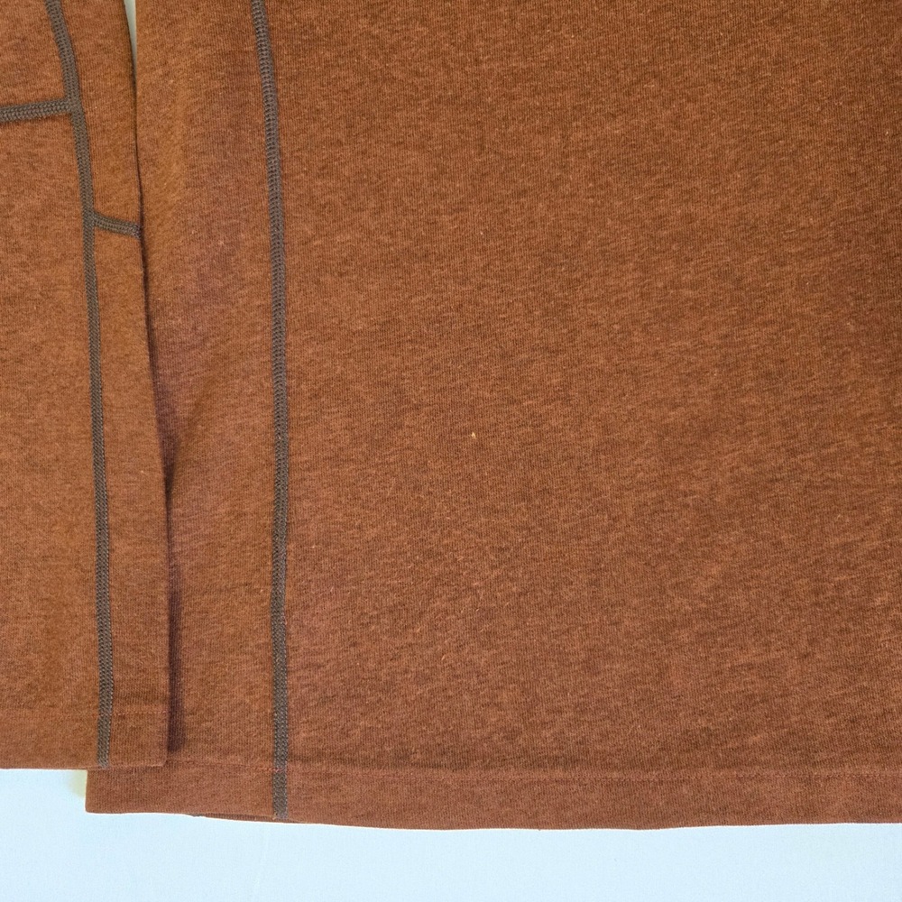 KUHL Revel 1/4 Zip Fleece Pullover Rust Burnt Orange Mens Large 3007 READ - Picture 6 of 8
